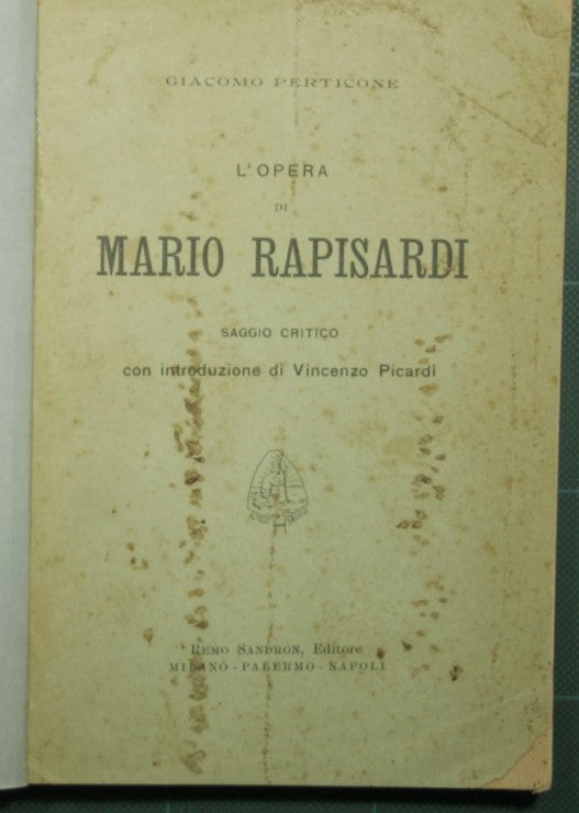La obra de Mario Rapisardi.