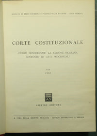 Corte Costituzionale - III 1958 - IV 1959