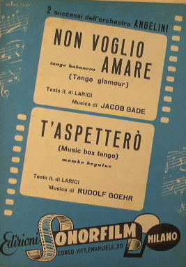Non Voglio Amare ( tango glamour ) - T'aspettero ( music box tango )