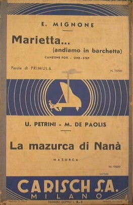 Marietta andiamo in barchetta ( canzone fox one step ) - La mazurca di Nanà ( mazurca )