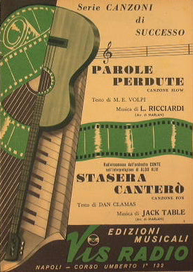 Parole perdute ( canzone slow ) - Stasera canterò ( canzone fox )