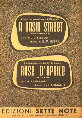 A basin Street ( moderato swin ) - Rose d'Aprile ( slow )