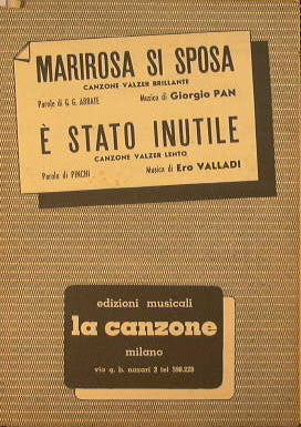 Marirosa se casa (canción de vals brillante) - Fue inútil (canción de vals lento)