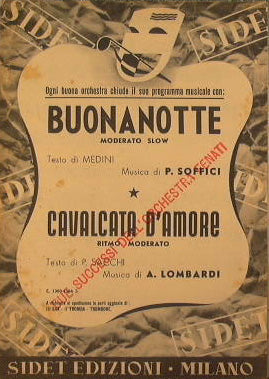 Buonanotte ( moderato slow ) - Cavalcata d'amore ( ritmo moderato )