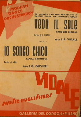 Veo el sol (canción beguina) - Io songo chico (samba grotesca)
