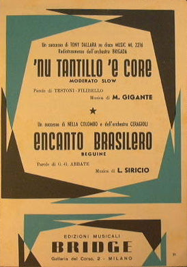 Nu Tantillo e Core ( moderato slow ) - Encanto Brasilero ( beguine )