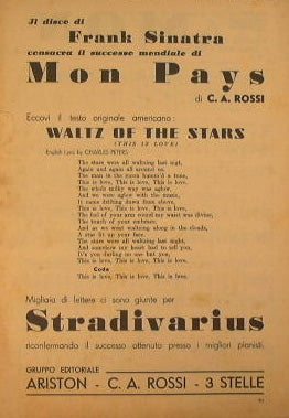 Mon Pays (slow waltz) – Stradivarius (slow waltz)