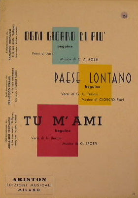 More and more every day (beguine) - Far away country (beguine) - You love me (beguine)