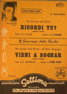 Ricordi tu? ( valzer lento ) - Vieni a sognar ( valzer lento )