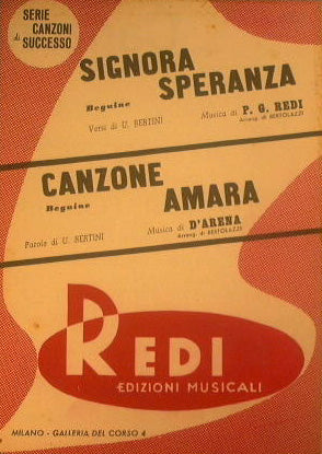 Signora speranza ( beguine ) - Canzone amara ( beguine )