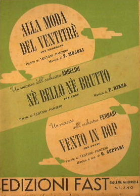 A la moda de los veintitrés (fox moderato) - Ni bonito ni feo (fox trot) - Vento in bop (fox swing)