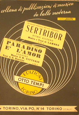 Sertribor ( ritmo allegro ) - Paradiso è l'amor ( beguine )