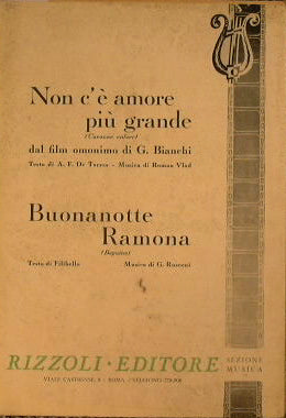 Non c'è amore più grande ( canzone valzer ) - Buona notte Ramona ( beguine )