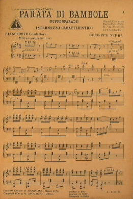 Parata di bambole ( intermezzo caratteristico )