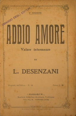 Addio amore ( valzer intermezzo )