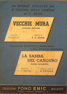 Vecchie Mura (canción beguina) - El canguro sanmba (samba moderada)