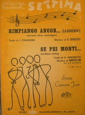 I still regret my youth (slow nostalgic song) - Su pei Monti (medium swing)