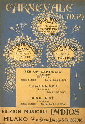 Por capricho (capricho) (beguina) - Rumbambop (mambo) - Don noè (samba)