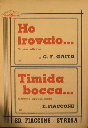 Ho trovato ( samba allegra ) - Timida bocca ( beguine appassionata )