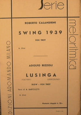 Swing 1939 (fox trot) – Flattery (flattery) (liebkousung) (slow fox trot)