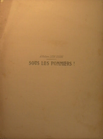 Sous les Pommiers ( scene champetre )
