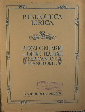 Biblioteca lírica. carmen