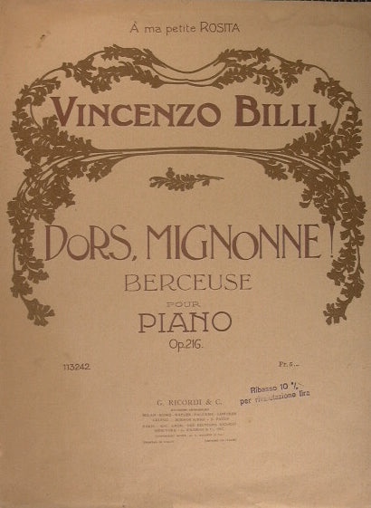 Dors. Mignonne - Berceuse (Andante)