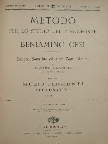 Miscellany of piano scores