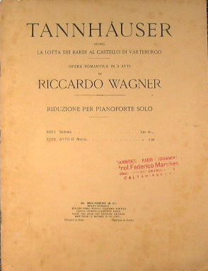 Tannhauser: Atto II. Marcia