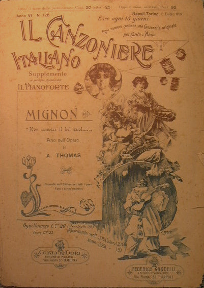 Mignon. Famous novel ''You don't know that soil''. Il Canzoniere Italiano series.