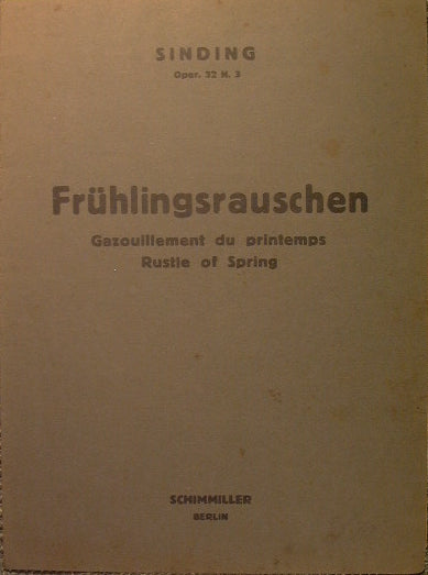 Opera 32 n.3 Fruhlingsrauschen