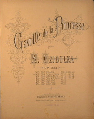Gavotte de la Princesse. Op 334.