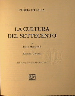 La cultura del settecento