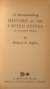 A Documentary History of the United States