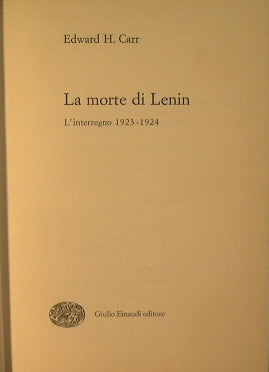 La morte di Lenin