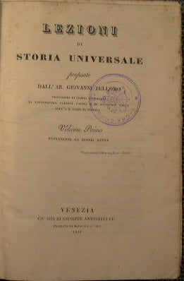 Universal history lessons