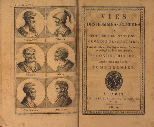 Vies des hommes célèbres de tout les nations, ouvrage élémentaire