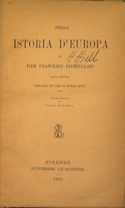 Della istoria d'Europa