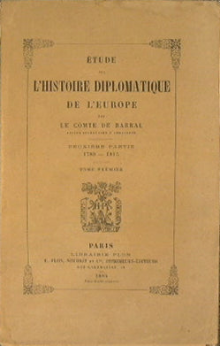 Etude sur l'Historie Diplomatique de l'Europe (primer volumen)