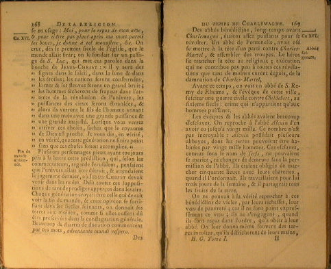 Essai sur l'historie Générale, et sur les moeurs et l'esprit des Nations, depuis charlemagne jusqu'a nos jours. (tome I)
