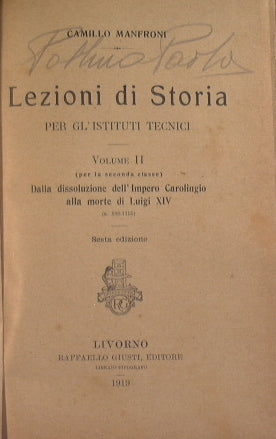 Lezioni di storia per gli istituti tecnici