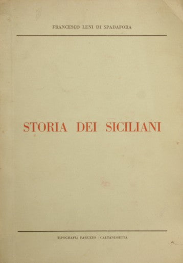 Storia dei Siciliani
