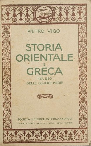 Storia Orientale e Greca