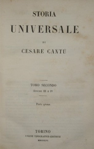 Historia Universal de Cesare Cantù. Vol. II