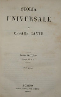 Historia Universal de Cesare Cantù. Vol. II