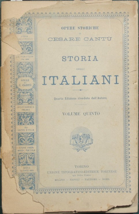 History of the Italians. Vol. V