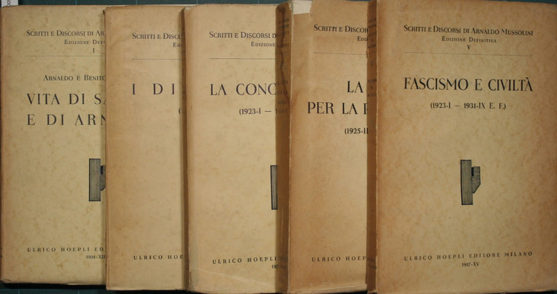 Scritti e discorsi di Arnaldo Mussolini