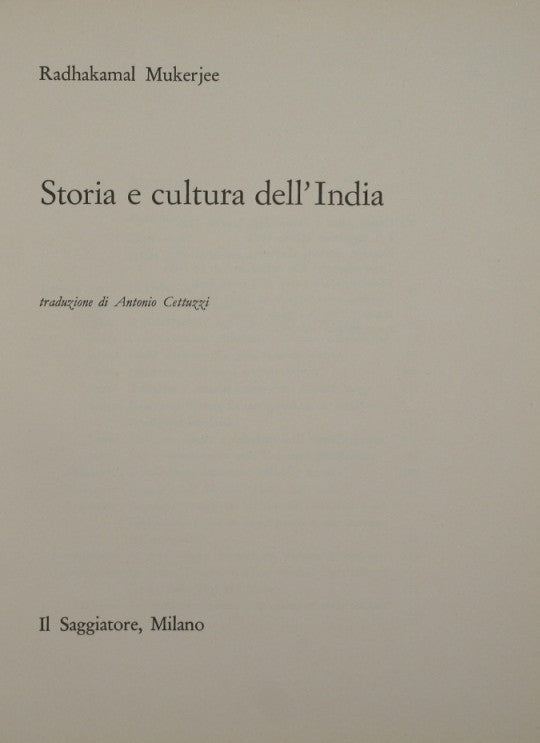 Storia e cultura dell'India