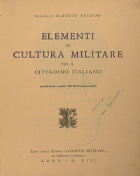 Elementos de la cultura militar del ciudadano italiano.