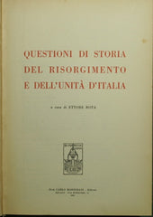 Questioni di storia del Risorgimento e dell'Unità d'Italia